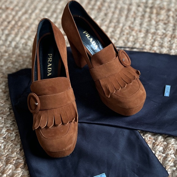 Prada Heeled Loafers - Picture 2 of 7